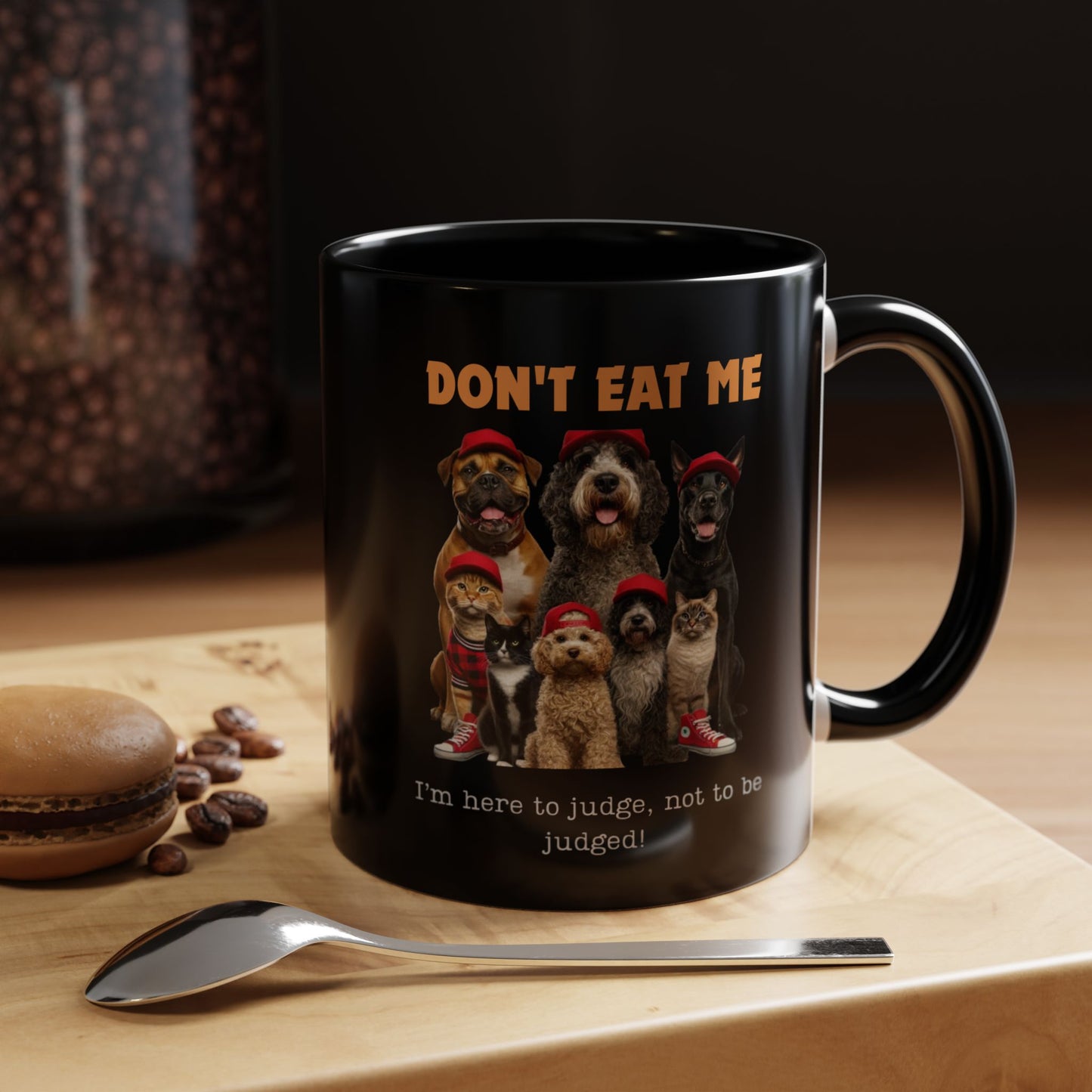 DON'T JUDGE ME Accent Coffee Mug