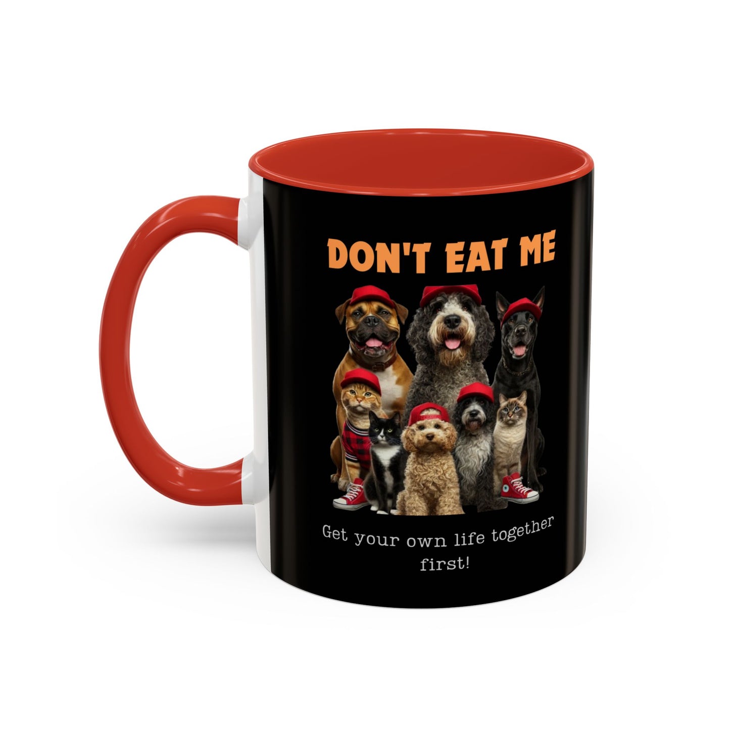 DON'T EAT ME Accent Coffee Mug